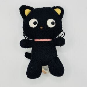 Chococat Sanrio Black Cat Plush Stuffed Animal 5” Hello Kitty. Rare!